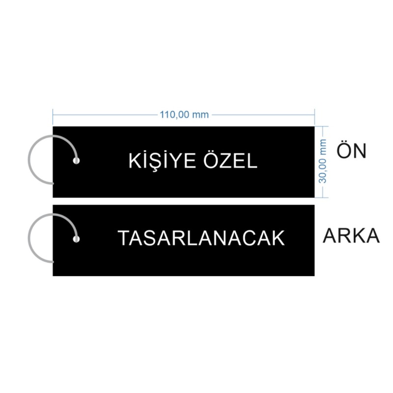 Kişiye Özel Kumaş Anahtarlık (1 adet sipariş verilebilir)